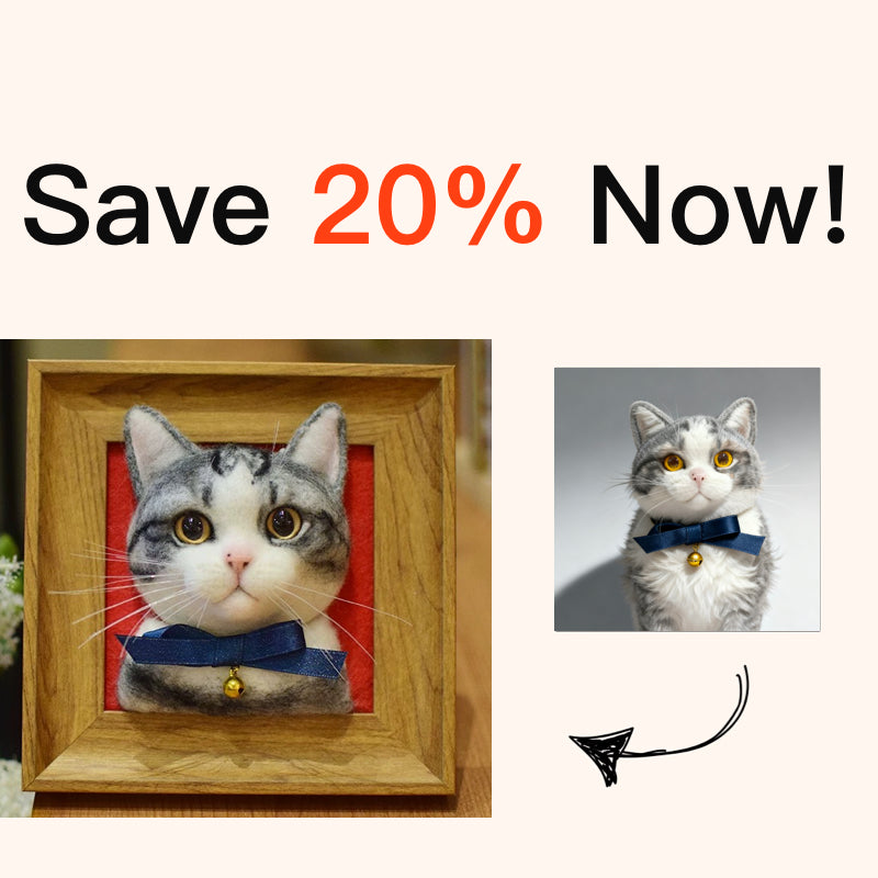 Personalized Wool Felt Pet Frame