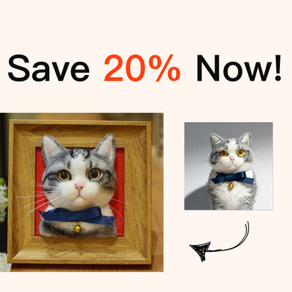 Personalized Wool Felt Pet Frame