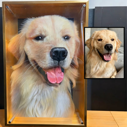 Luxury Layered 3D Pet Painting