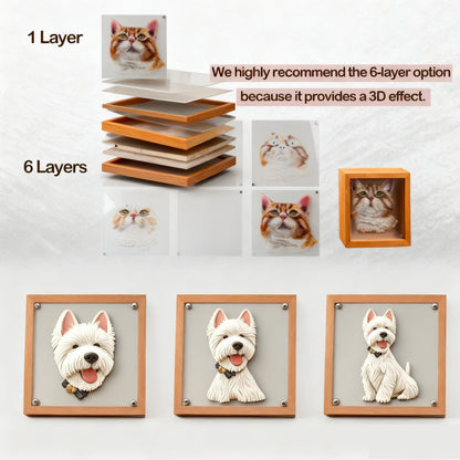 Personalized 3D Glass Art Compact Commemorative Gifts