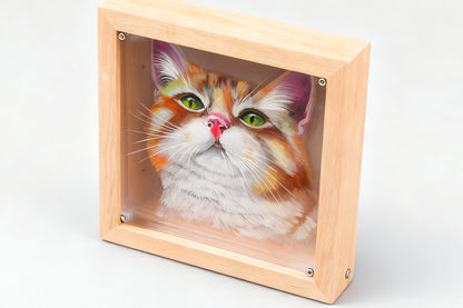 Personalized 3D Glass Art Compact Commemorative Gifts